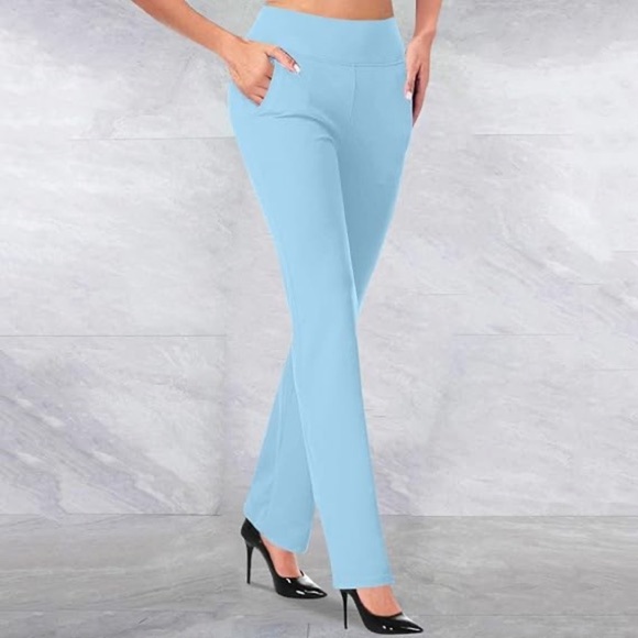 ⚡️2/$25⚡️ Theory Women’s Sky Blue Slim Ankle Trouser Pants 🩵 | Size 4 - Picture 8 of 8
